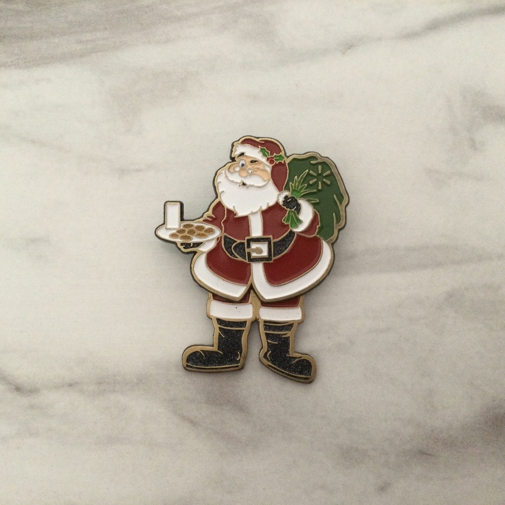 Santa Pin With Moveable Legs
